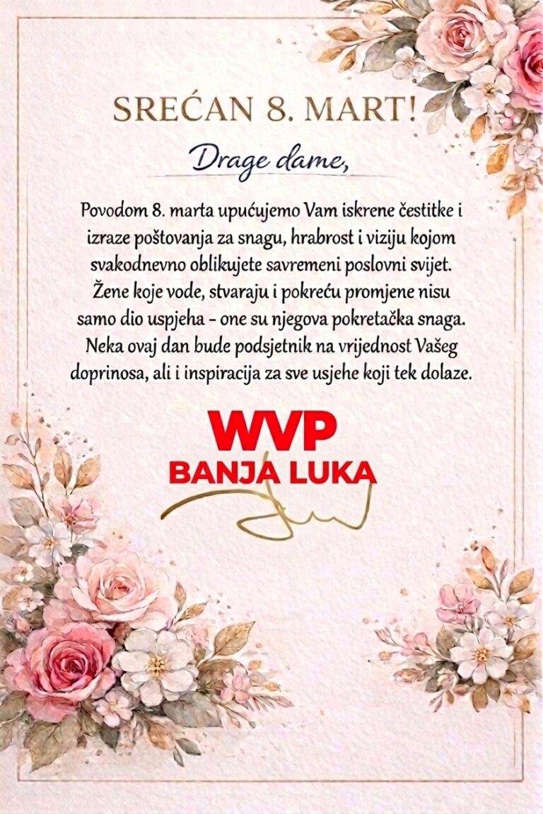 Čestitka povodom Međunarodnog dana žena